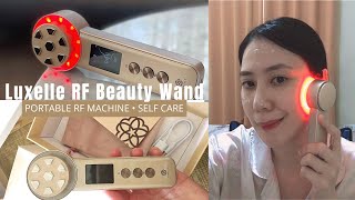 trying out the luxelle rf beauty wand  beauty vlog ✨ [upl. by Illib716]