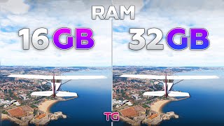 Microsoft Flight Simulator 2024  16GB RAM vs 32GB RAM [upl. by Emogene]