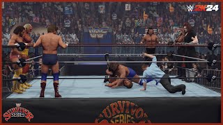 WWE 2K24  Survivor Series  The Dark Side vs The Hulkamaniacs [upl. by Cleon]