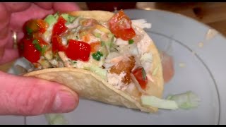 How to Make the Best Homemade Panko Shrimp Tacos with Secret Sauce Best Shrimp Taco Recipe [upl. by Teragramyram]