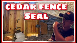 Sealing A Cedar Fence Decks Unlimited [upl. by Kcam]