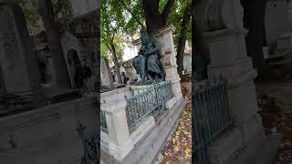 ASMR walk in Graveyard  Headstone Crow cry Cimetière de Montmartre Montmartre Cemetery S6126✝️ [upl. by Danby]