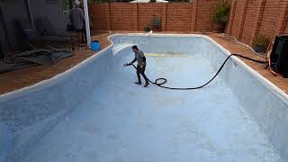 Ecofinish swimming pool resurfacing Swimming pool restoration Atlas swimming pools [upl. by Eiramanit497]