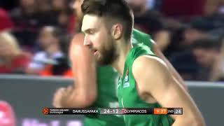 Zanis Peiners highlights DarussafakaOlympiacos 7975 [upl. by Hines]