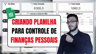 Planilha de Controle Financeiro Pessoal no Planilhas Google  Google Sheets [upl. by Reisch]