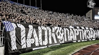 GROBARI  PAOKARA  Partizan  PAOK 08102016 [upl. by Dorwin]