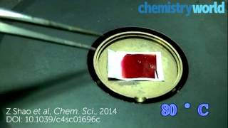 Polymer changes colour in the heat of the moment [upl. by Renraw]