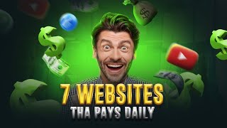 7 Websites That Will Pay You daily Within 24 Hours NO INTERVIEW work from home [upl. by Anaoj163]