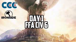 CIV 6 MP CASTING EN CCC8  FFA  Opening Game  CoCast with OnSpotTV [upl. by Marte]