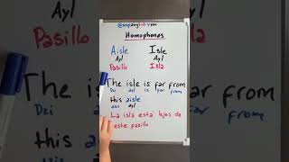 Homófonos en inglés Pronunciación y significado clasesdeingles [upl. by Phip]