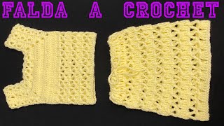 PASO A PASO PARA TEJER FALDA PARA NIÑA A CROCHET [upl. by Liuka276]