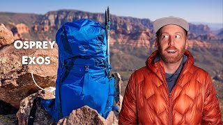 Osprey Exos 48 Review Ospreys Run at Ultralight Backpacks [upl. by Noiwtna]