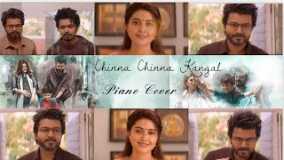 Chinna chinna kangal song Piano Cover  Chinna Chinna Kangal GOAT movie  Chinna Chinna Kangal Piano [upl. by Wyn]