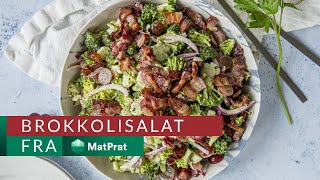 Brokkolisalat  enkelt og greit  MatPrat [upl. by Enriqueta]