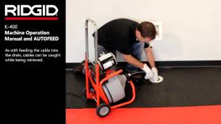 RIDGID K400 AF ontstoppingsmachine art 28098 28103 [upl. by Dirrej]