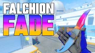 ★ CS2 Falchion Knife Fade FACTORY NEW  CS2 Knife Gameplay [upl. by Nahtanaj]