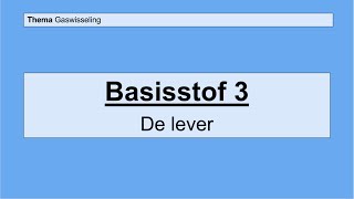 Havo 5  Gaswisseling en uitscheiding  Basisstof 3 De lever [upl. by Malcom]