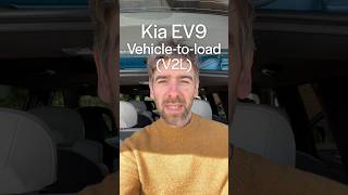 Bidirectional charging in Kia EV9 power your vacuum fridge even your house V2L V2G EV [upl. by Nichy986]