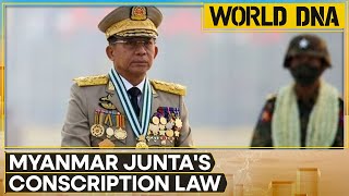 Myanmar Junta enforces complusory military service for 2 years  WION World DNA [upl. by Ermengarde]