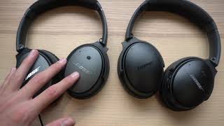 Bose QC35 II vs Bose QC25 comparison review [upl. by Zsuedat58]