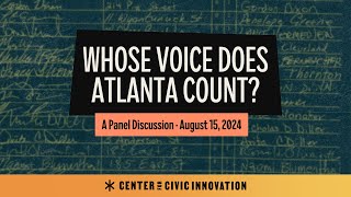 Whose Voice Does Atlanta Count [upl. by Orazio]