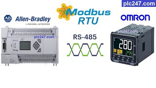 MicroLogix 1400 quotModbus RTUquot Omron E5CC Tutorial [upl. by Willis100]