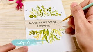 Watercolor Painting for Beginners Painting Process  Paint with Me [upl. by Hallsy]