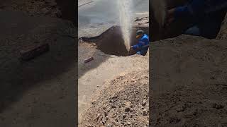 Water leak repair on a 6quot pipe [upl. by Crysta]