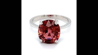 Rubellite 440ct Solid 14K White Gold Ring [upl. by Starkey]