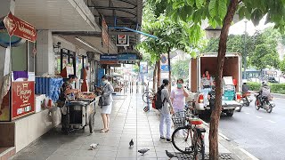 4K Thailand Travel  Walk around Ekkamai BTS Station in Bangkok [upl. by Wyndham]