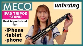 MECO IPAD TRIPOD STAND  Unboxing  Review  Demo [upl. by Seabury]