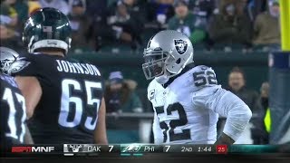 Lane Johnson vs Khalil Mack 2017  OL vs DL Highlights [upl. by Ellon]