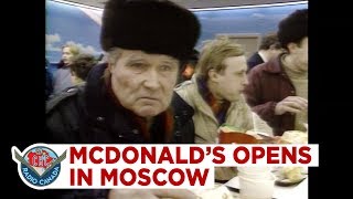 McDonalds opens in hungry Moscow but costs halfadays wages for lunch 1990 [upl. by Arot]