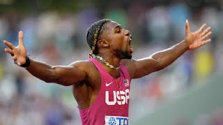 NOAH LYLES WINS 100M WORLD CHAMPIONSHIP 🇺🇸 [upl. by Micco178]