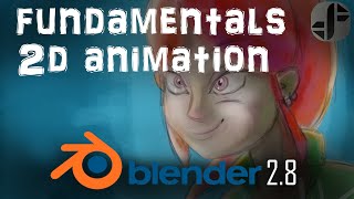 The Fundamentals of 2D animation in blender 28  Tutorial [upl. by Nangatrad]