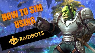 Simming Guide How to Simulate Your Character in WoW Using Raidbots [upl. by Yhtuv]