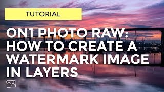 ON1 Tutorial  How To Create A Watermark Image [upl. by Sharman813]