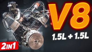 We turn 2 Lada inline4s into a V8 [upl. by Saticilef938]