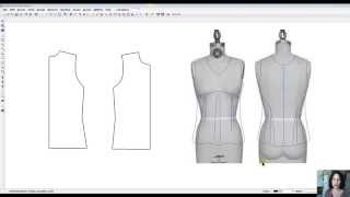 Pattern Manipulation Transform a basic knit top with underbust seaming and body draping [upl. by Lynnelle]