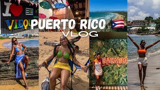 PUERTO RICO VLOG  TRAVEL VLOG  HORSE BACK RIDING  BACARDI RUM TOUR  LUQUILLO BEACH [upl. by Eriuqs]