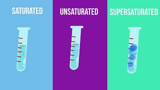 Saturated  Unsaturated and Supersaturated Solutions What is the difference [upl. by Adachi]