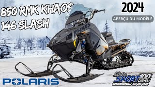 Walkaround  Motoneige Polaris 850 RMK KHAOS 146 SLASH 2024 [upl. by Delanos]