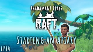 Raft Hard Mode  Starting an Apiary  EP14 [upl. by Sirraj]