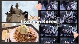 VLOG Living Alone in Korea 11  gwanghwamun dongmyeo fall festivals pocha han river noraebang [upl. by Annat286]