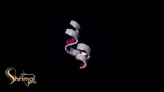 Elegant Diamond amp Ruby Ring from Shrimal Gems – The Perfect Blend of Luxury and Style [upl. by Jada]