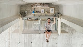 Fernando Abellanas suspends micro studio beneath a bridge in Valencia [upl. by Girvin]