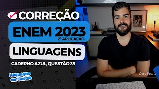 ENEM 2023 2ª aplicação quotCorrupiãoquot H16  Procedimentos literários  Caderno azul 35 [upl. by Awad]