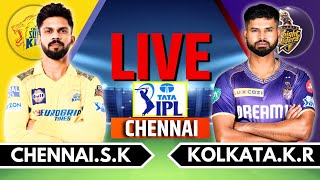 IPL 2024 Live CSK vs KKR Live Match  IPL Live Score amp Commentary  Chennai vs Kolkata Live Match [upl. by Niroc]