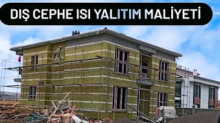 DIŞ CEPHE ISI YALITIM MALİYETİ 2022 ISI YALITIM MANTOLAMA MALİYETİvilla inşaat maliyetikabainsaat [upl. by Kilroy]