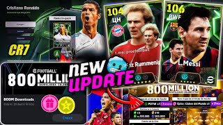 Upcoming 800M Download Celebration Rewards In eFootball™ 2025  Free Coins Free Epic Players 🔥 [upl. by Countess56]